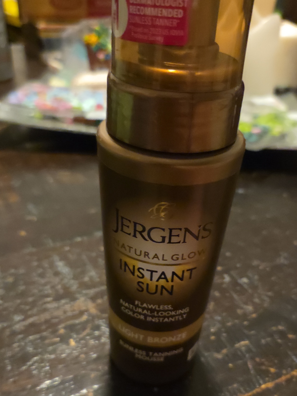 Jergens Natural Glow Instant Sun Tinted Mousse — Light Bronze New 6oz